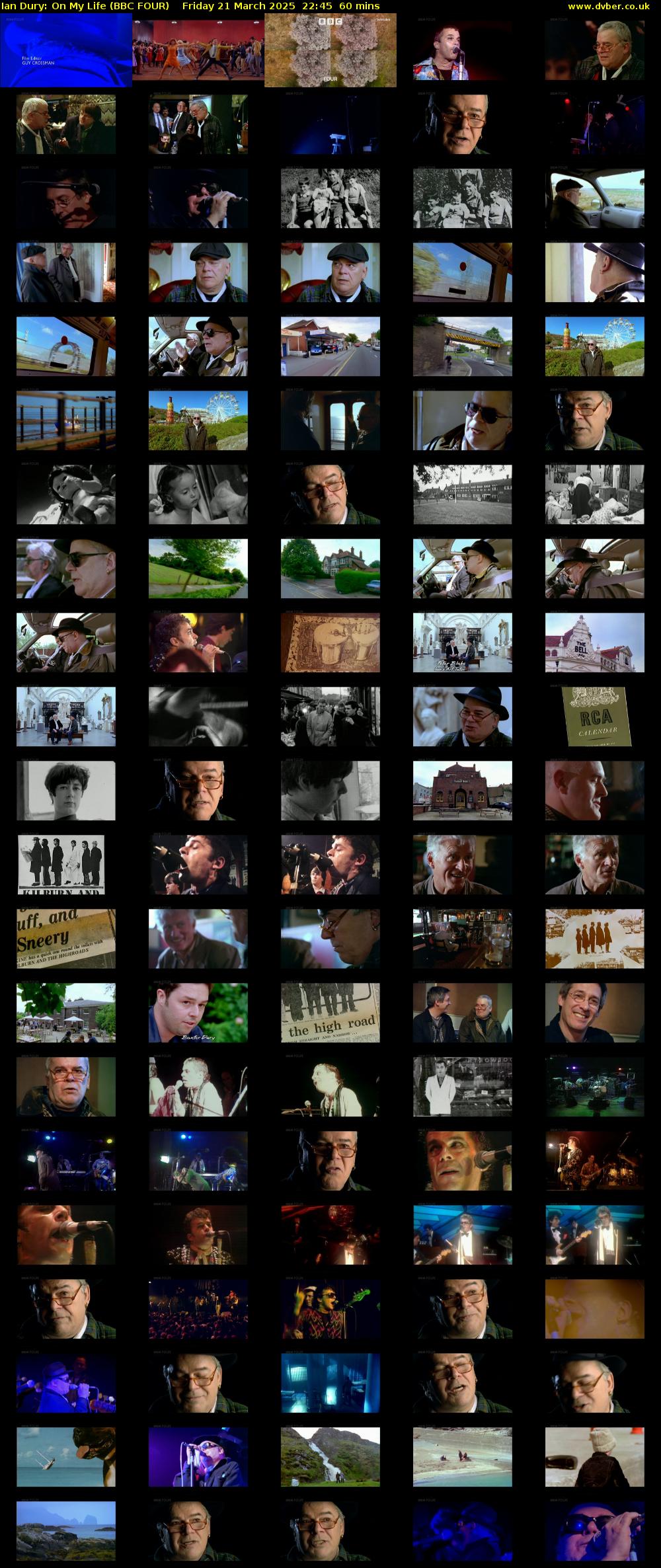 Ian Dury: On My Life (BBC FOUR) Friday 21 March 2025 22:45 - 23:45