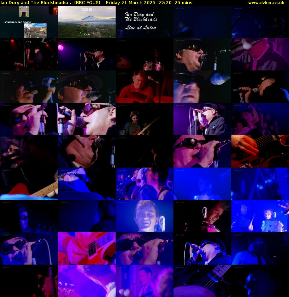 Ian Dury and The Blockheads:... (BBC FOUR) Friday 21 March 2025 22:20 - 22:45