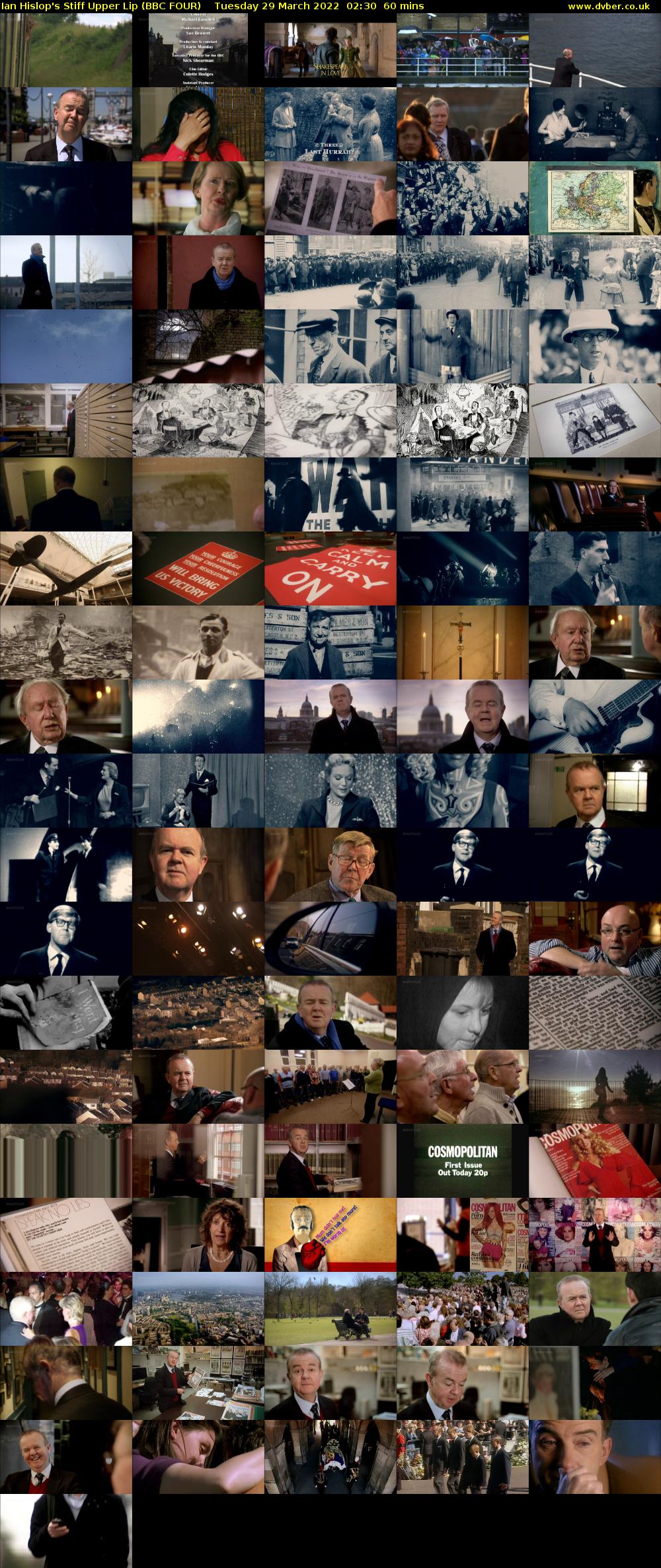 Ian Hislop's Stiff Upper Lip (BBC FOUR) Tuesday 29 March 2022 02:30 - 03:30