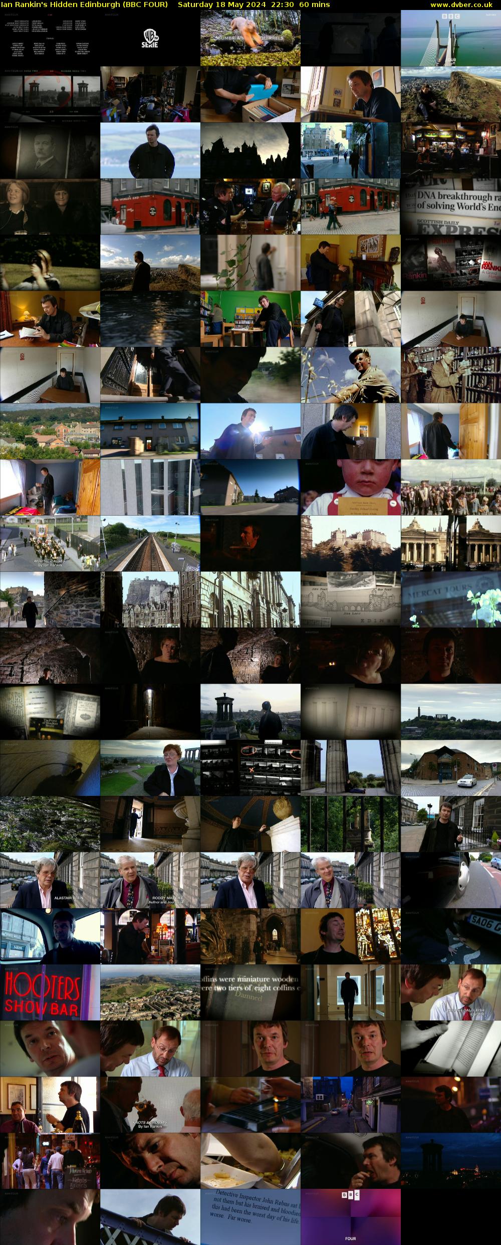 Ian Rankin's Hidden Edinburgh (BBC FOUR) Saturday 18 May 2024 22:30 - 23:30