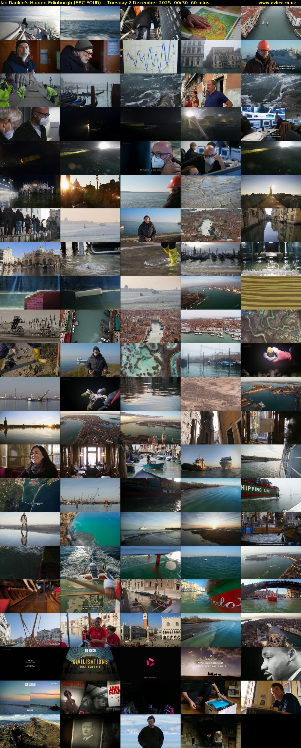 Ian Rankin's Hidden Edinburgh (BBC FOUR) Tuesday 2 December 2025 00:30 - 01:30