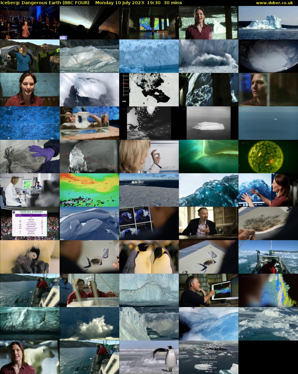 Iceberg: Dangerous Earth (BBC FOUR) Monday 10 July 2023 19:30 - 20:00