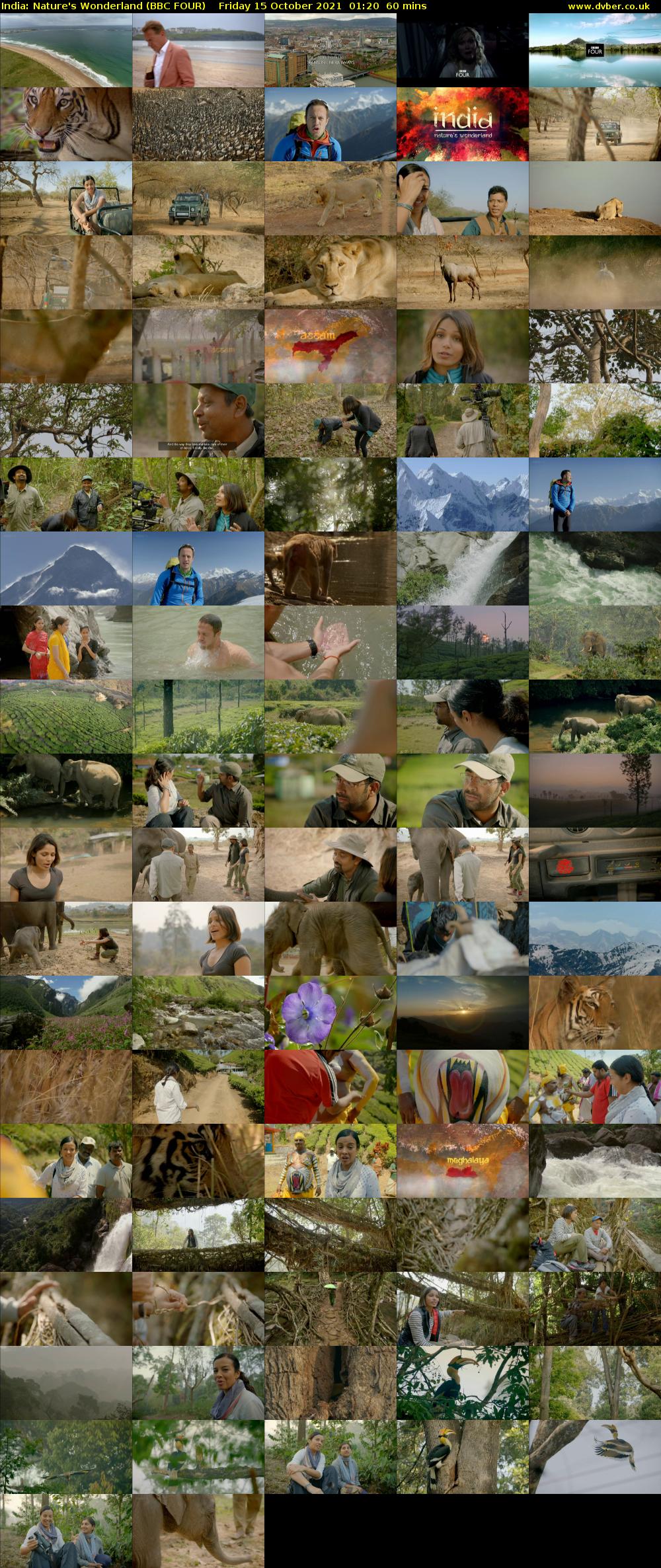 India: Nature's Wonderland (BBC FOUR) Friday 15 October 2021 01:20 - 02:20