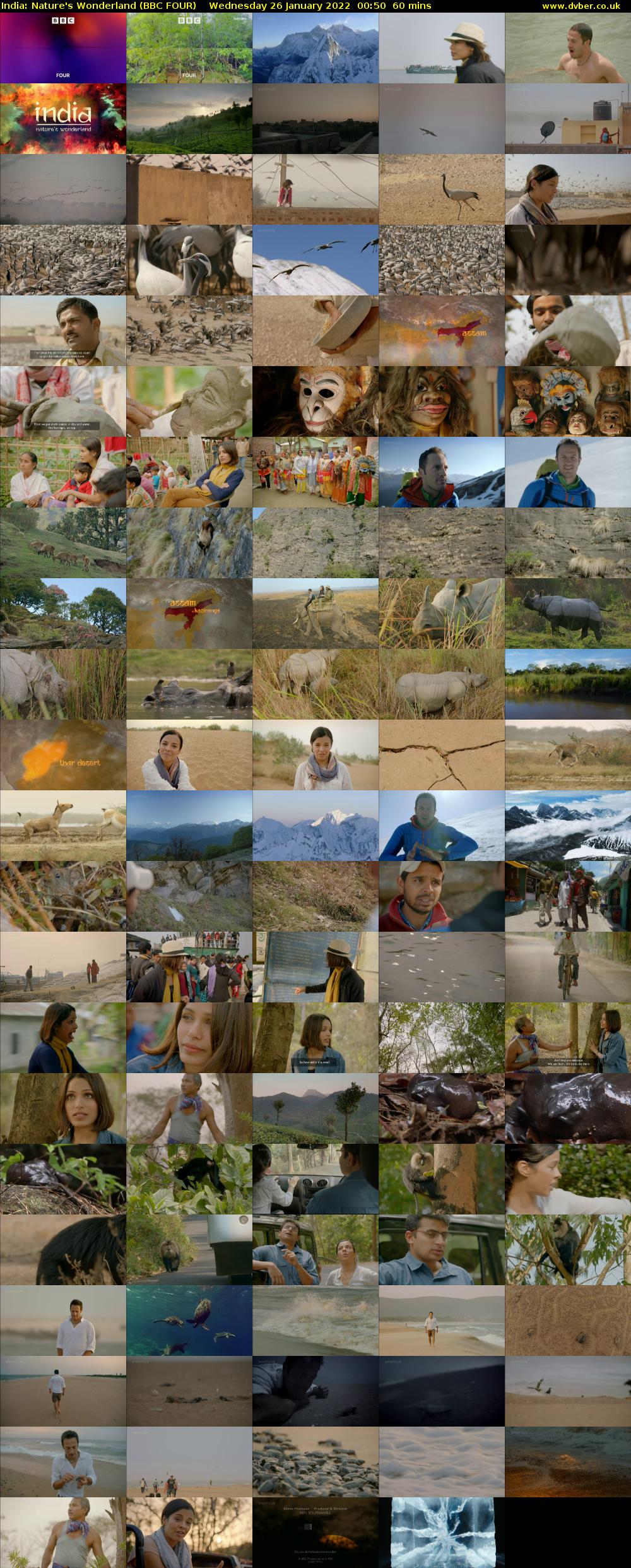 India: Nature's Wonderland (BBC FOUR) Wednesday 26 January 2022 00:50 - 01:50