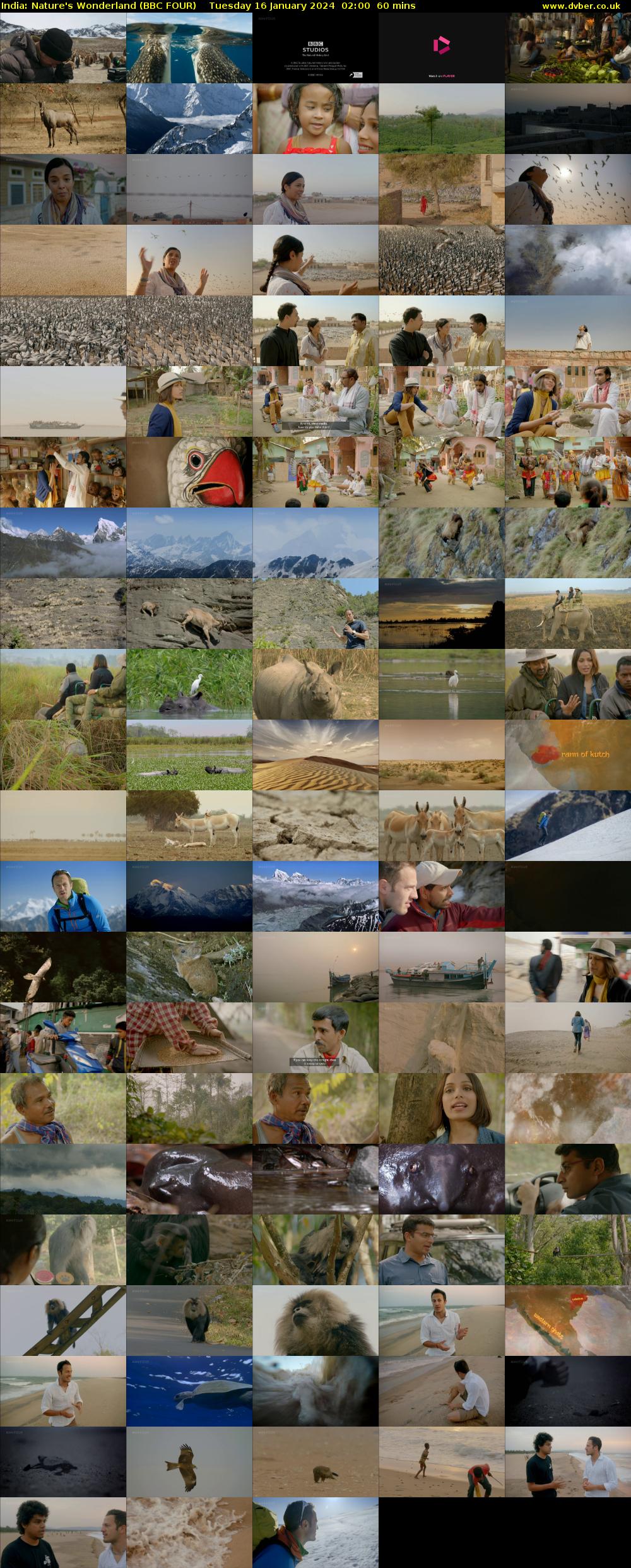 India: Nature's Wonderland (BBC FOUR) Tuesday 16 January 2024 02:00 - 03:00