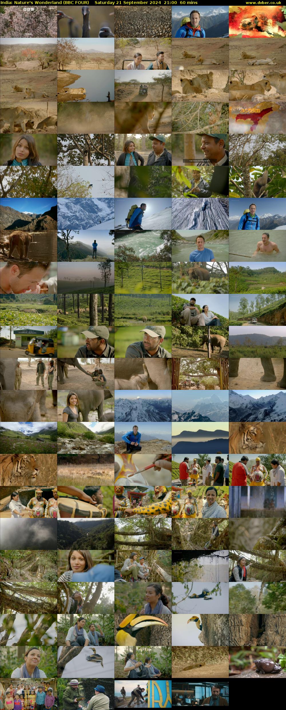 India: Nature's Wonderland (BBC FOUR) Saturday 21 September 2024 21:00 - 22:00