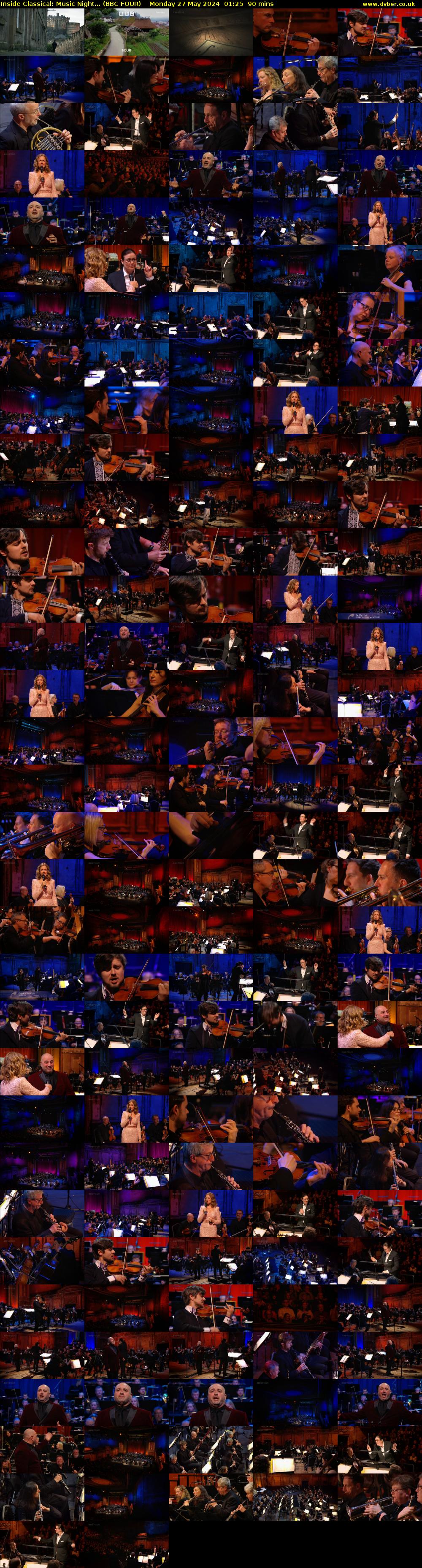 Inside Classical: Music Night... (BBC FOUR) Monday 27 May 2024 01:25 - 02:55