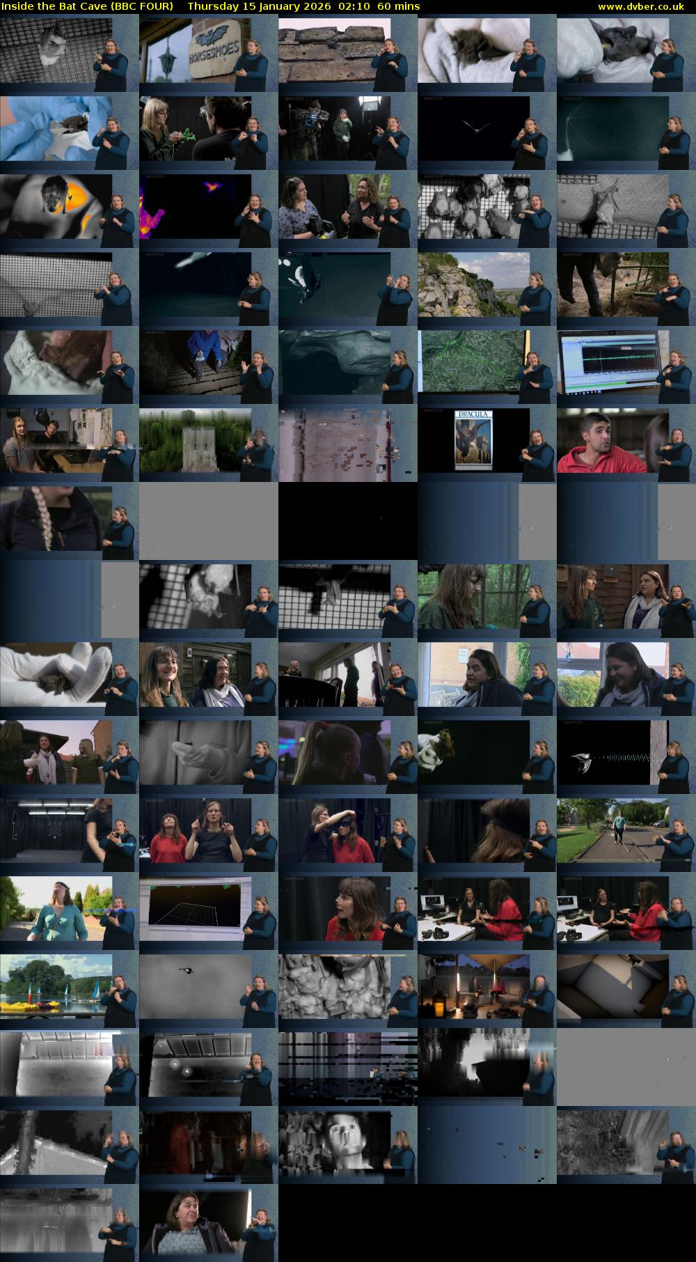 Inside the Bat Cave (BBC FOUR) Thursday 15 January 2026 02:10 - 03:10