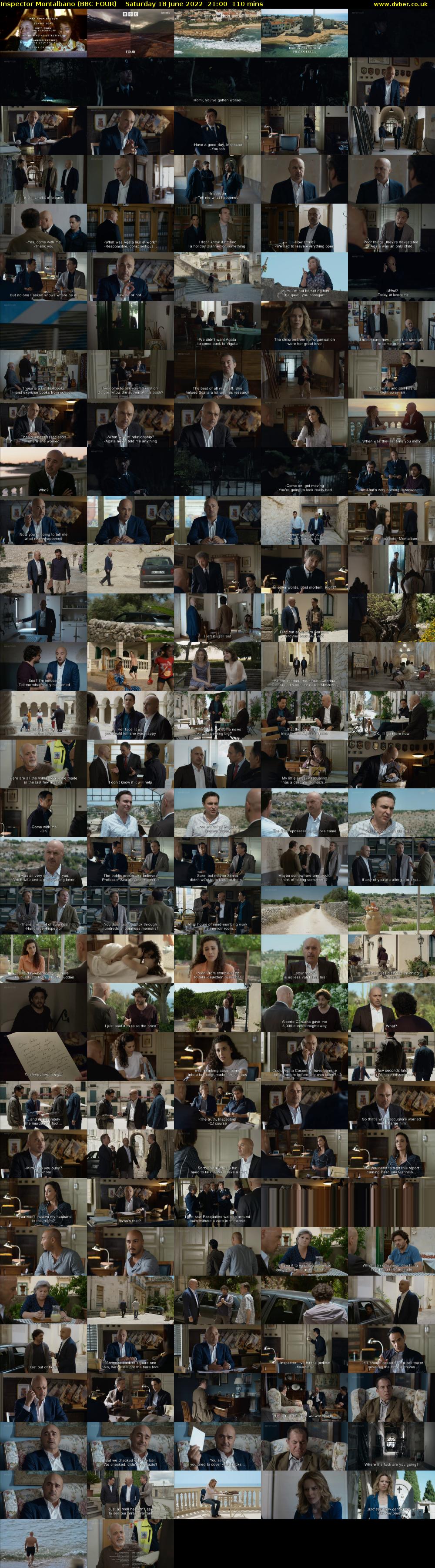 Inspector Montalbano (BBC FOUR) Saturday 18 June 2022 21:00 - 22:50