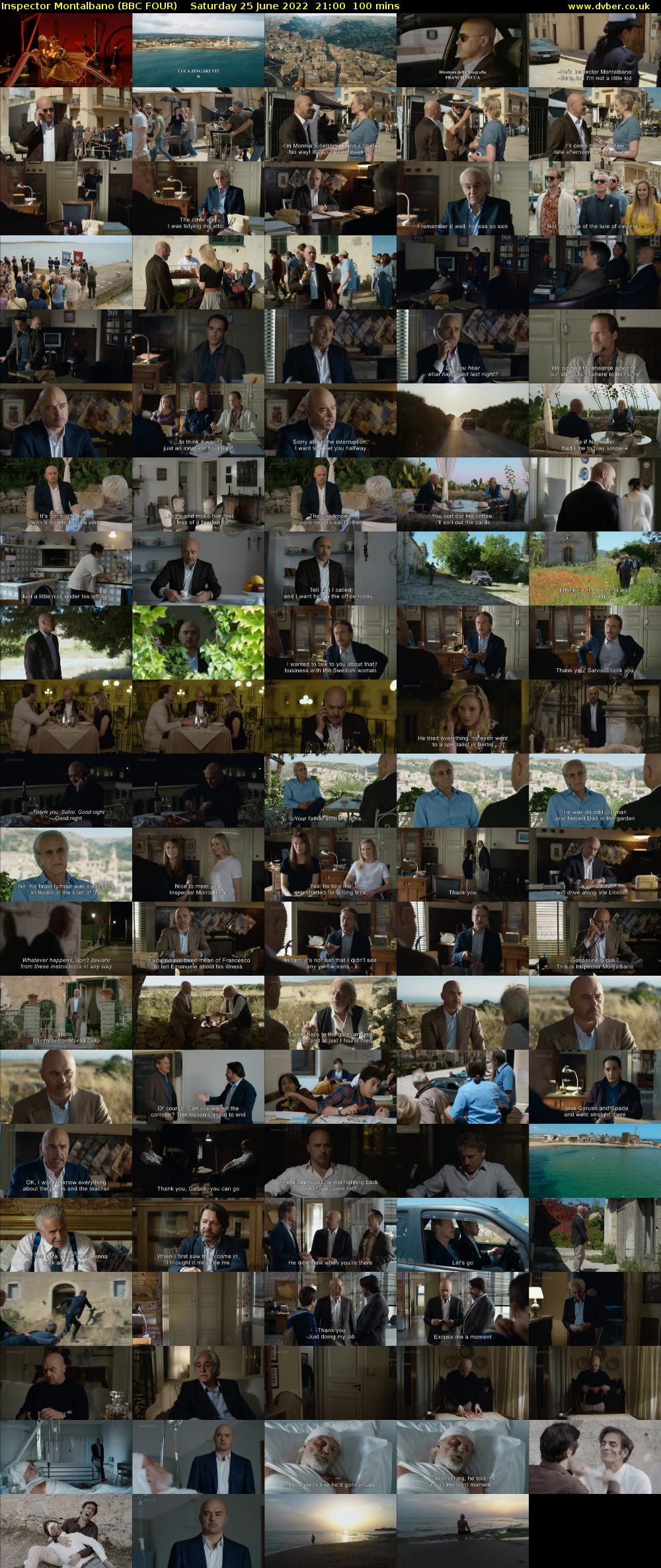 Inspector Montalbano (BBC FOUR) Saturday 25 June 2022 21:00 - 22:40
