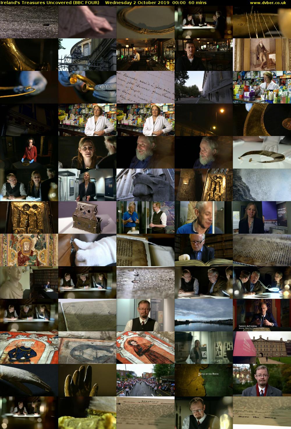 Ireland's Treasures Uncovered (BBC FOUR) Wednesday 2 October 2019 00:00 - 01:00