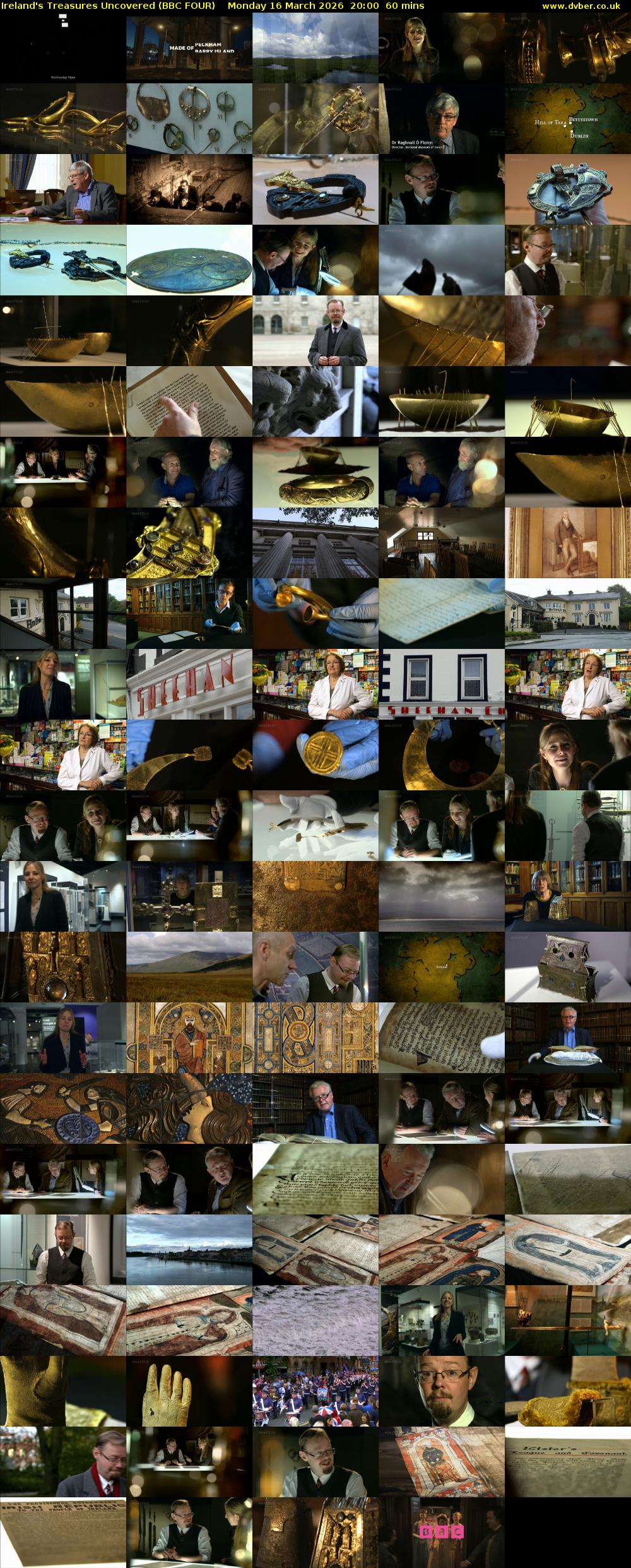 Ireland's Treasures Uncovered (BBC FOUR) Monday 16 March 2026 20:00 - 21:00