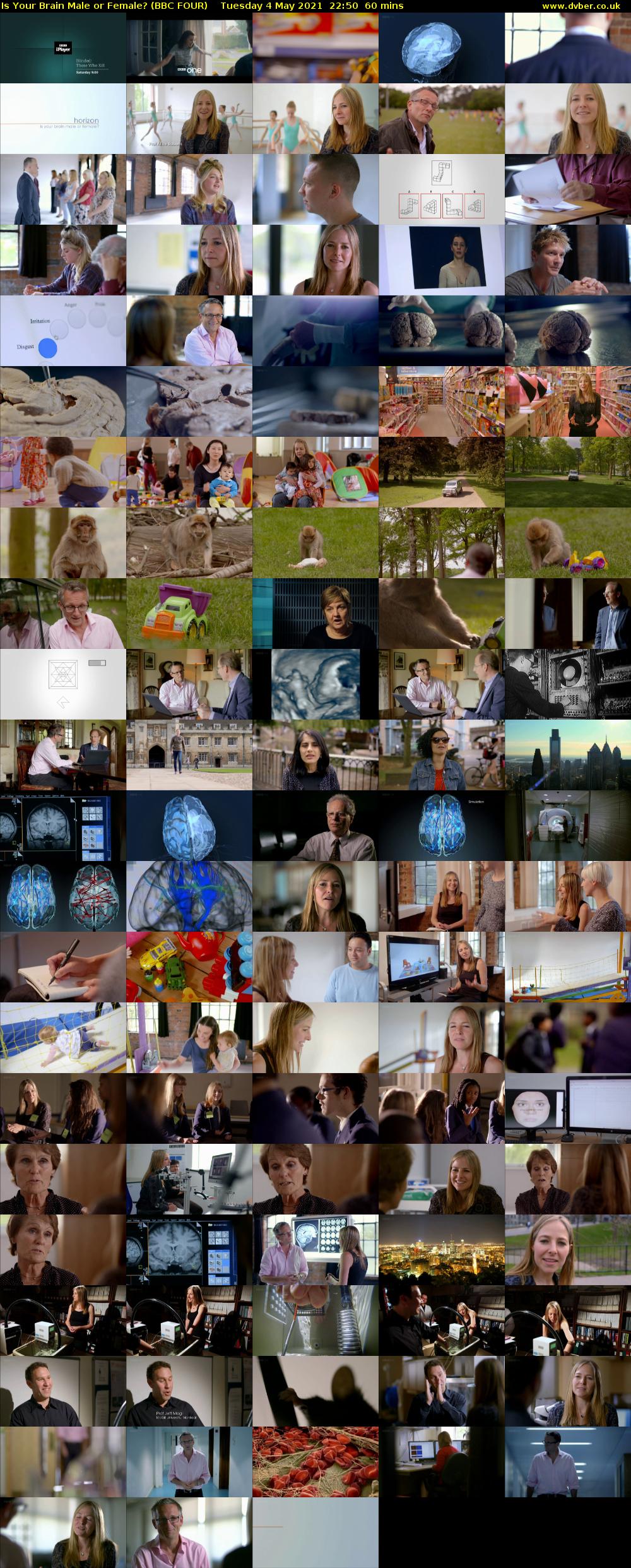 Is Your Brain Male or Female? (BBC FOUR) Tuesday 4 May 2021 22:50 - 23:50