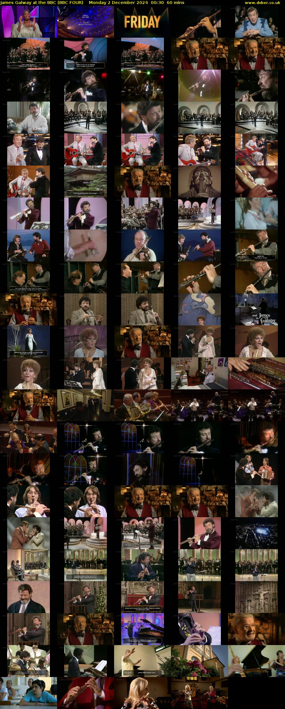 James Galway at the BBC (BBC FOUR) Monday 2 December 2024 00:30 - 01:30