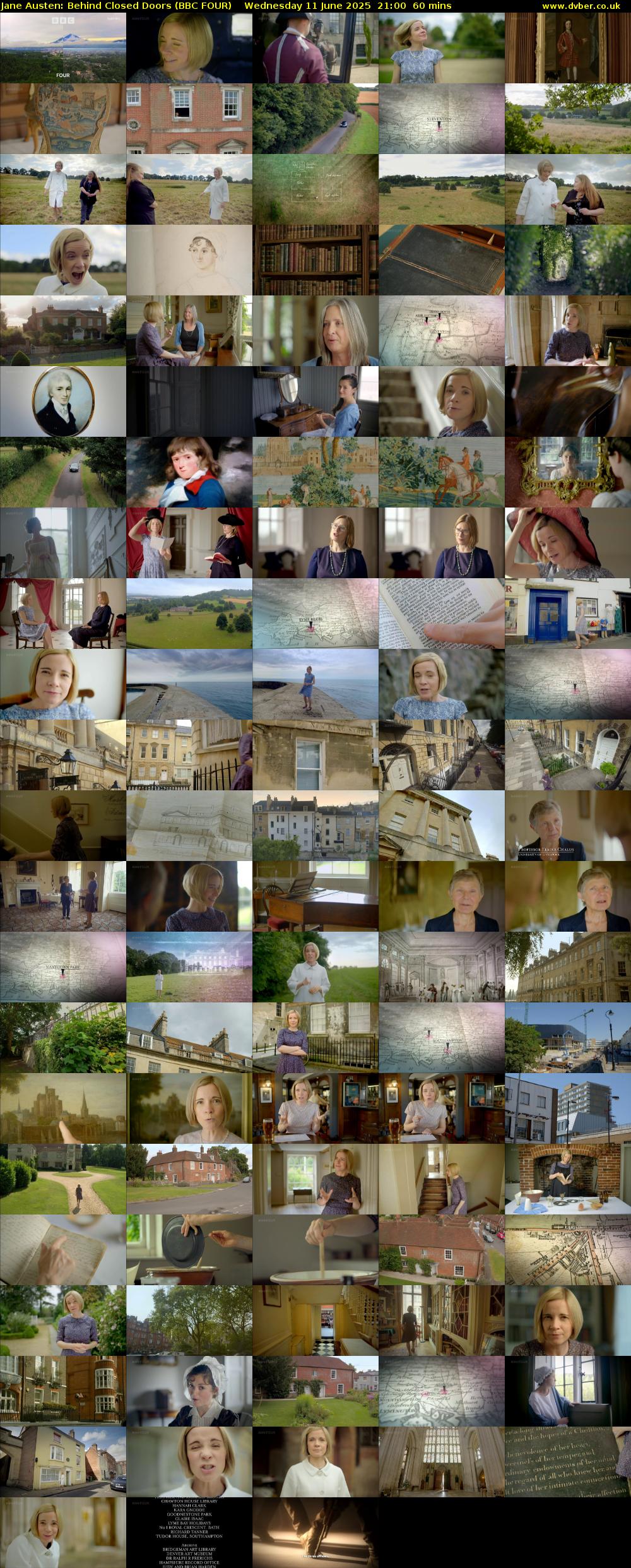 Jane Austen: Behind Closed Doors (BBC FOUR) Wednesday 11 June 2025 21:00 - 22:00