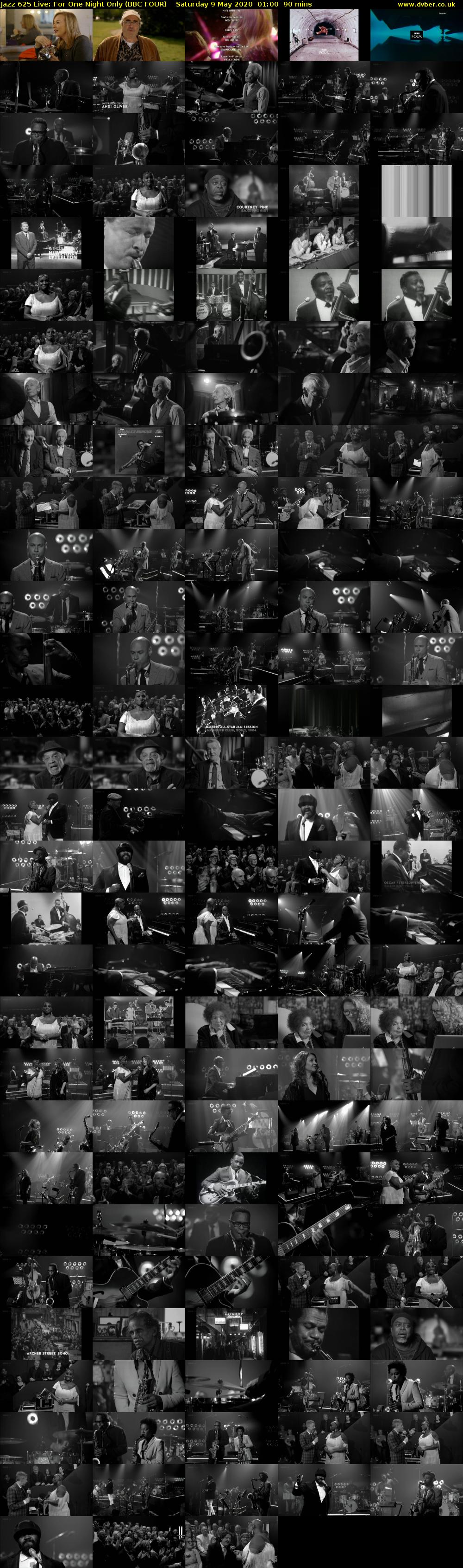 Jazz 625 Live: For One Night Only (BBC FOUR) Saturday 9 May 2020 01:00 - 02:30