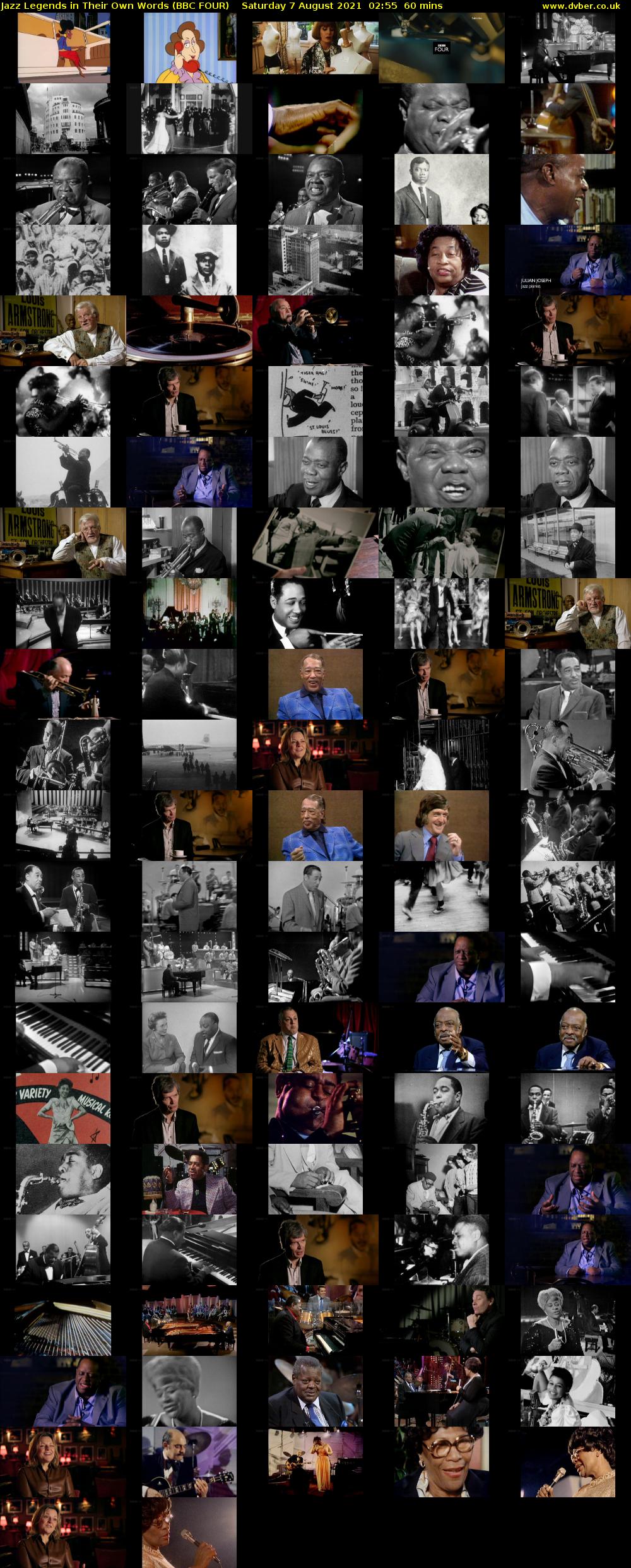 Jazz Legends in Their Own Words (BBC FOUR) Saturday 7 August 2021 02:55 - 03:55