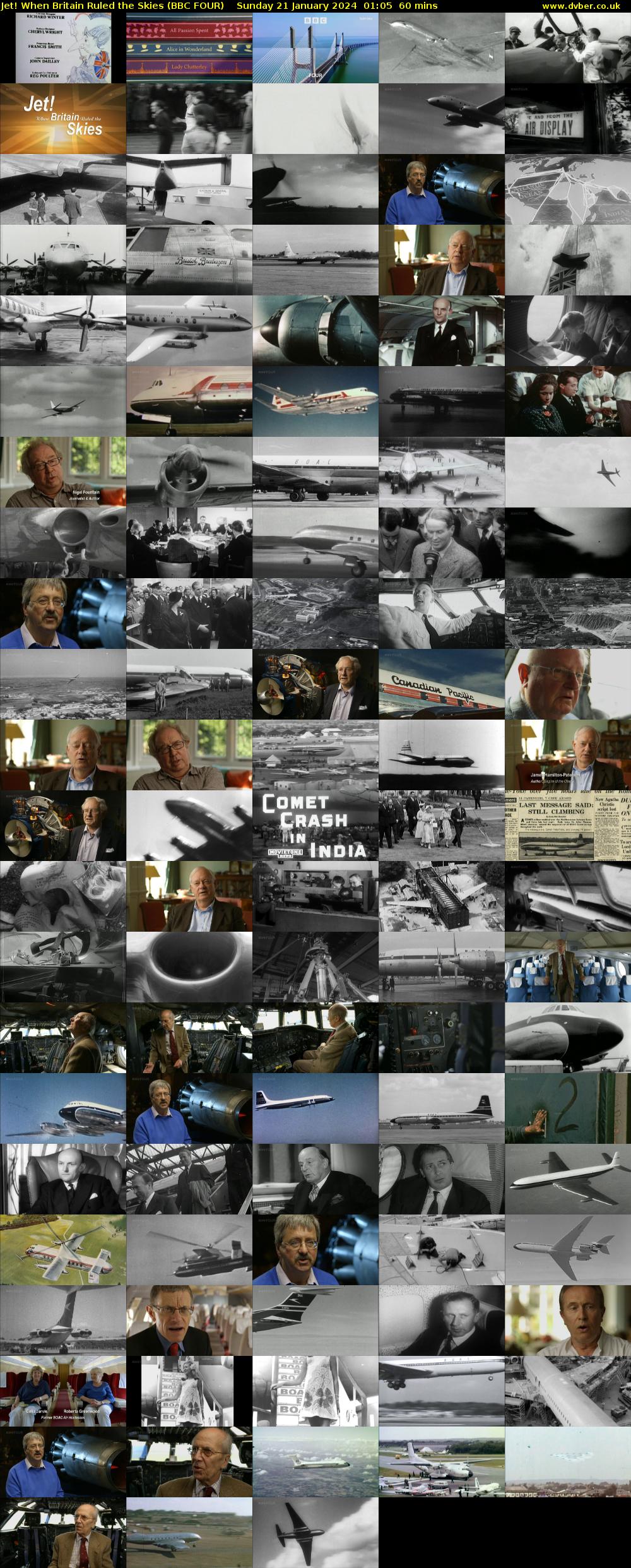 Jet! When Britain Ruled the Skies (BBC FOUR) Sunday 21 January 2024 01:05 - 02:05