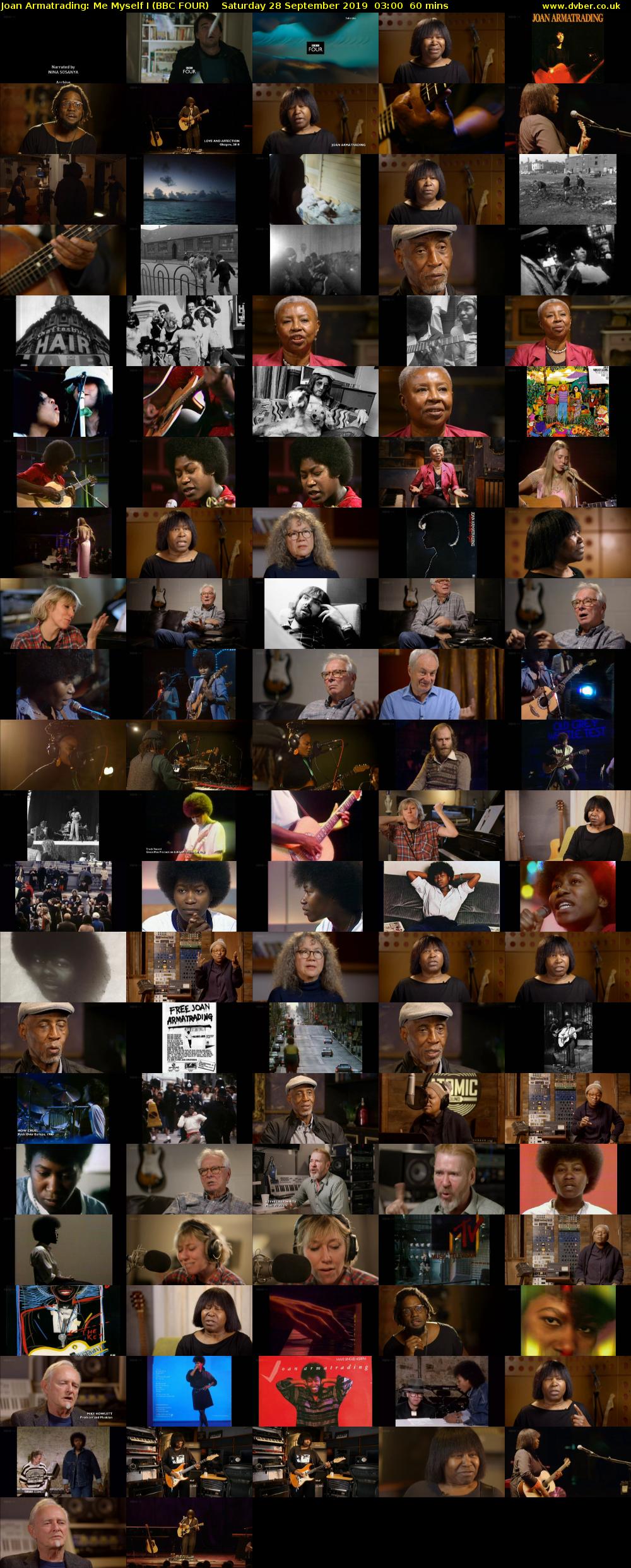 Joan Armatrading: Me Myself I (BBC FOUR) Saturday 28 September 2019 03:00 - 04:00