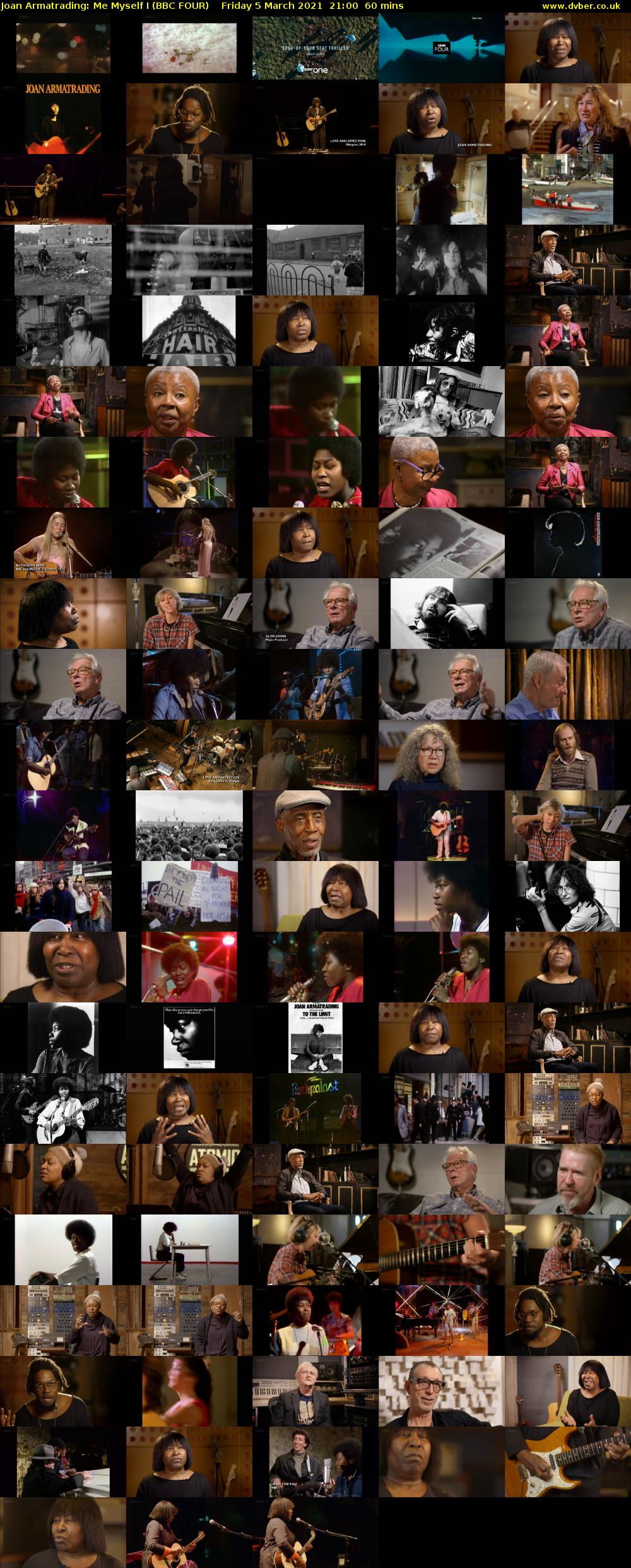 Joan Armatrading: Me Myself I (BBC FOUR) Friday 5 March 2021 21:00 - 22:00