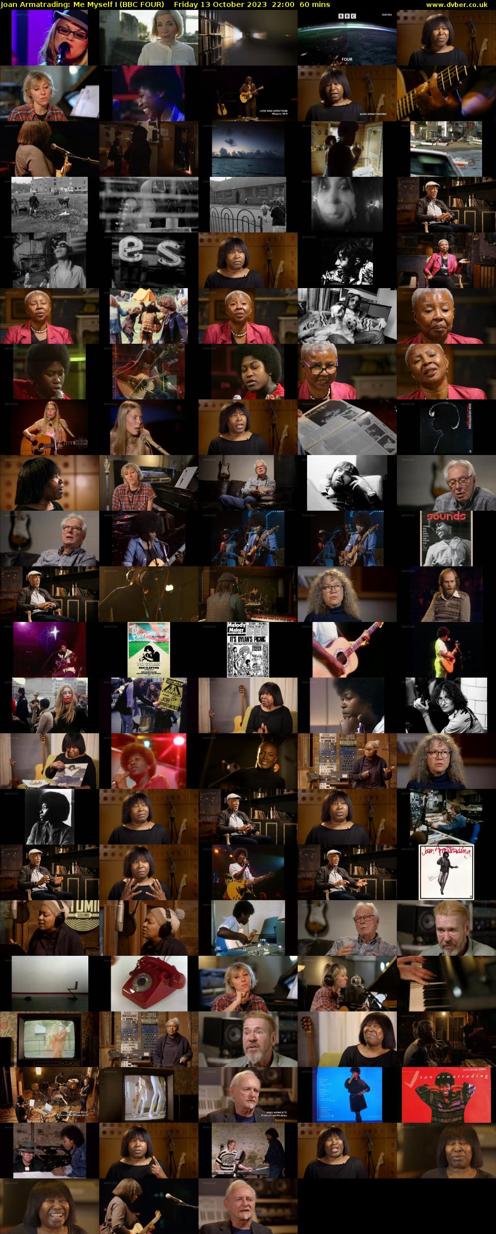 Joan Armatrading: Me Myself I (BBC FOUR) Friday 13 October 2023 22:00 - 23:00