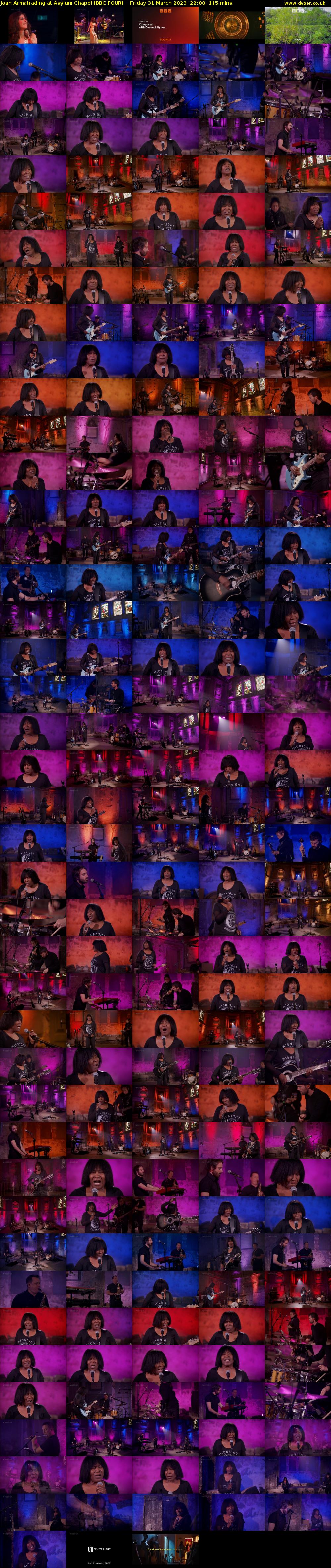 Joan Armatrading at Asylum Chapel (BBC FOUR) Friday 31 March 2023 22:00 - 23:55
