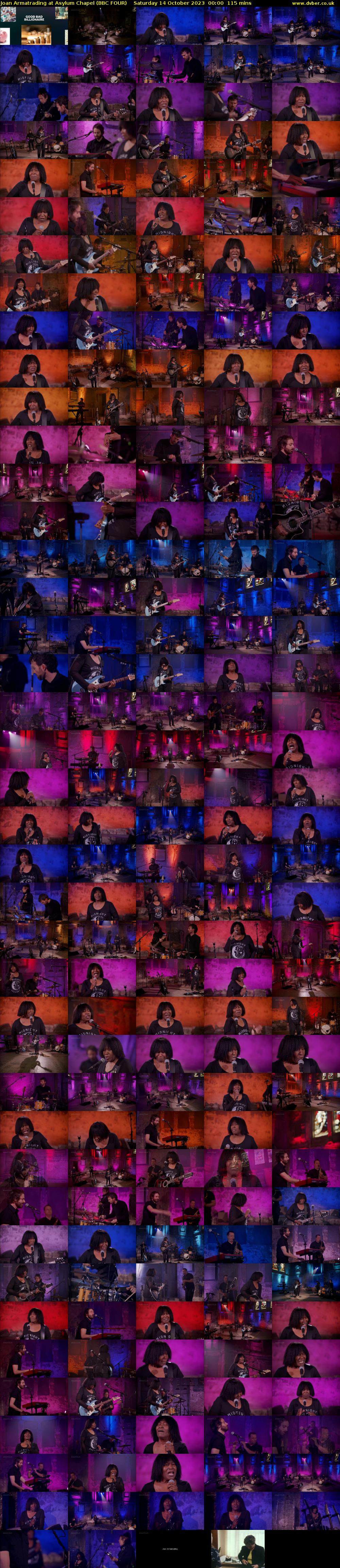 Joan Armatrading at Asylum Chapel (BBC FOUR) Saturday 14 October 2023 00:00 - 01:55