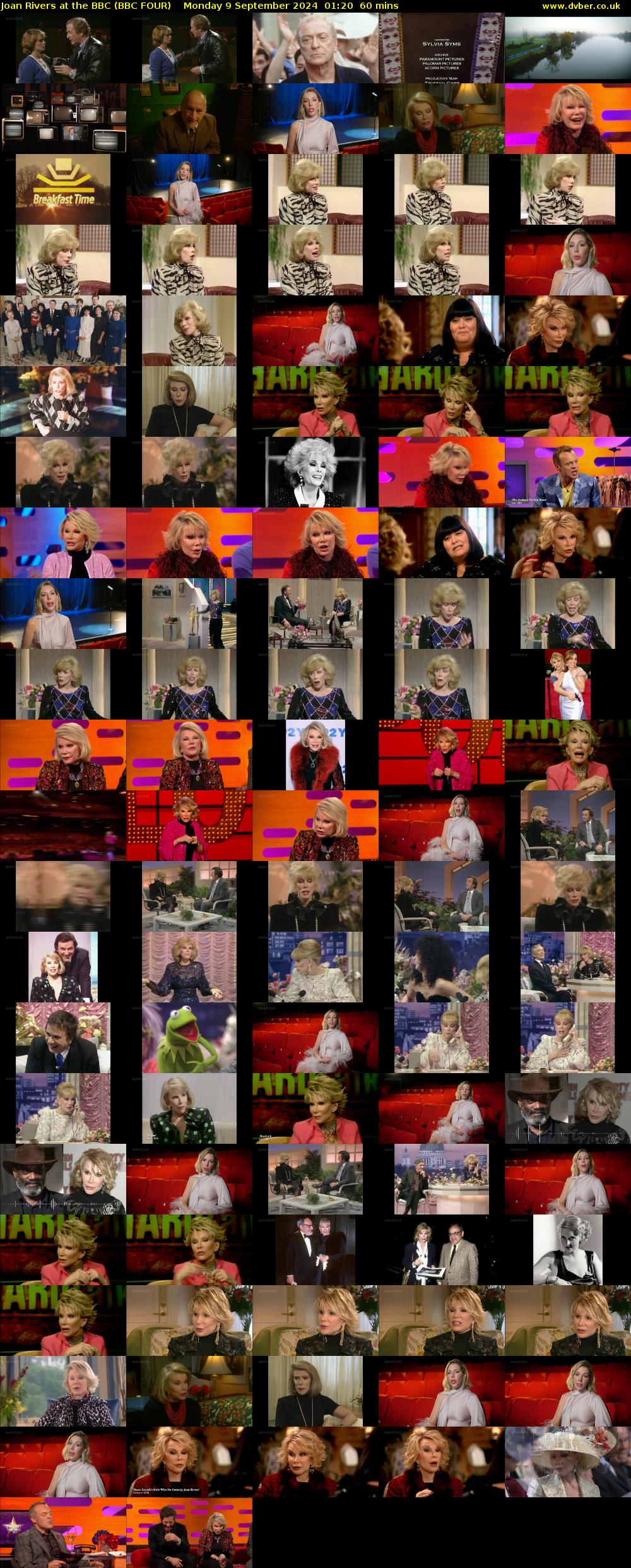 Joan Rivers at the BBC (BBC FOUR) Monday 9 September 2024 01:20 - 02:20