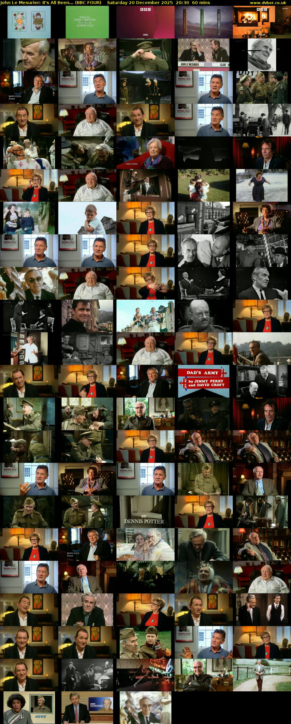 John Le Mesurier: It's All Been... (BBC FOUR) Saturday 20 December 2025 20:30 - 21:30