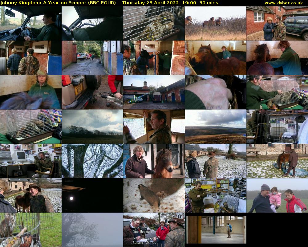 Johnny Kingdom: A Year on Exmoor (BBC FOUR) Thursday 28 April 2022 19:00 - 19:30