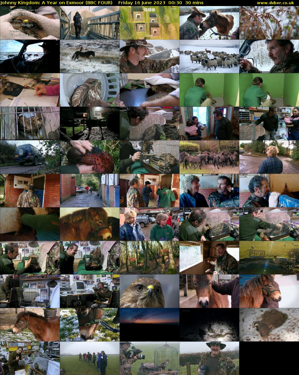 Johnny Kingdom: A Year on Exmoor (BBC FOUR) Friday 16 June 2023 00:30 - 01:00