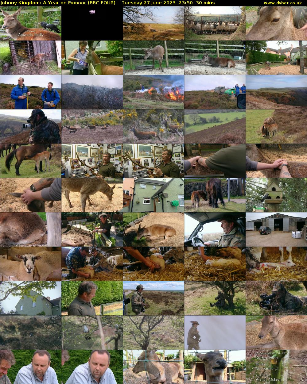 Johnny Kingdom: A Year on Exmoor (BBC FOUR) Tuesday 27 June 2023 23:50 - 00:20