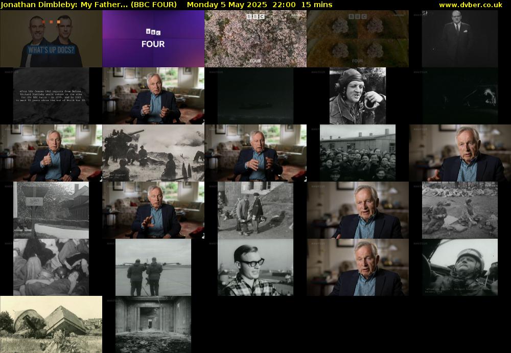 Jonathan Dimbleby: My Father... (BBC FOUR) Monday 5 May 2025 22:00 - 22:15