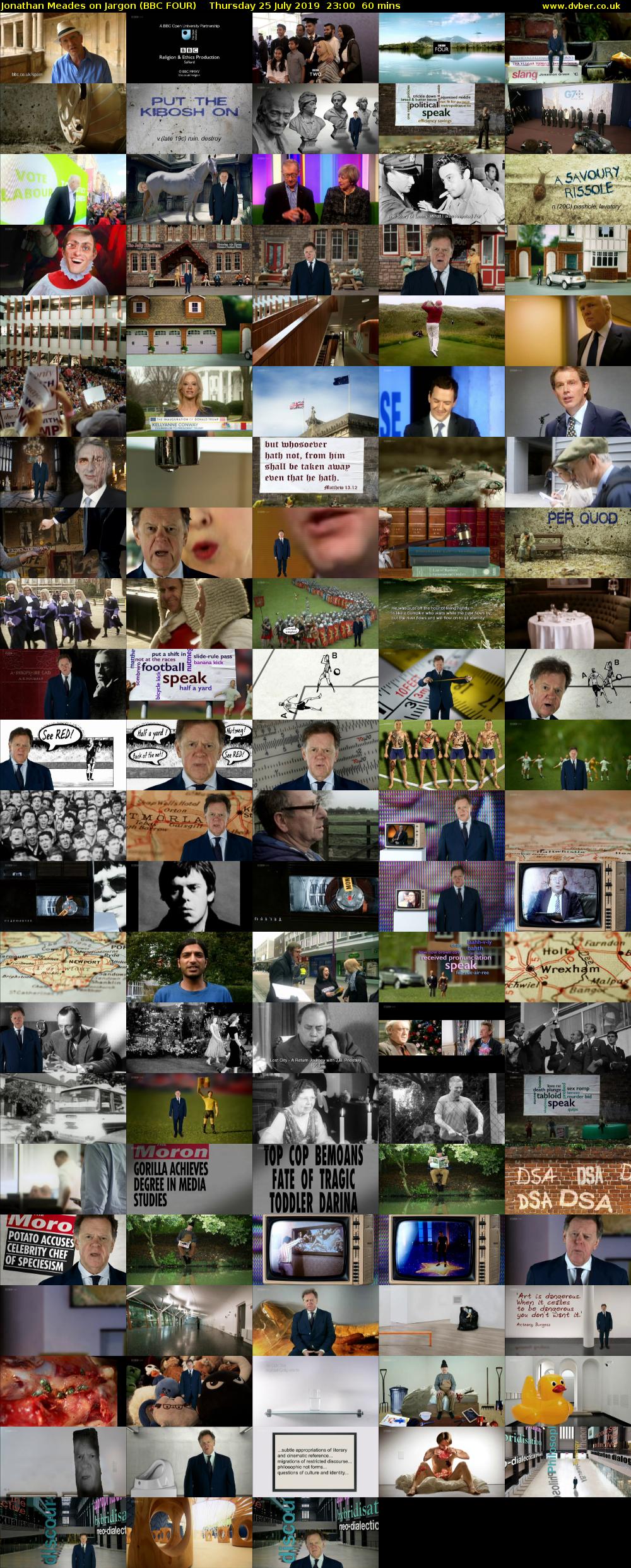Jonathan Meades on Jargon (BBC FOUR) Thursday 25 July 2019 23:00 - 00:00