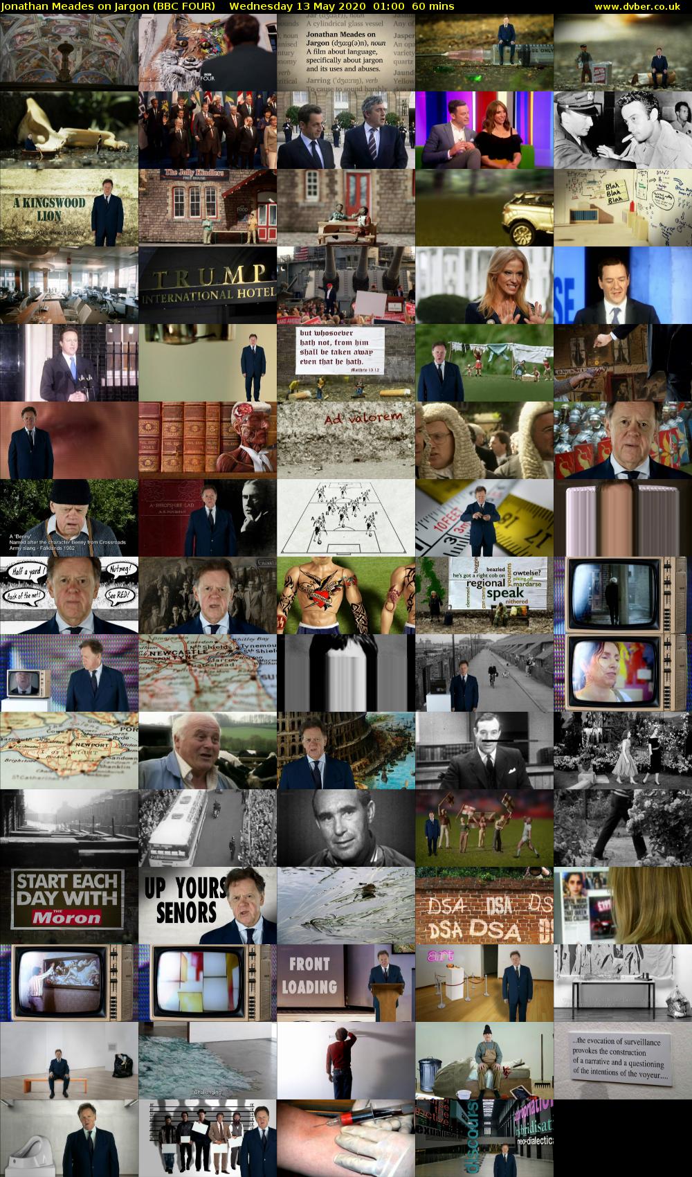 Jonathan Meades on Jargon (BBC FOUR) Wednesday 13 May 2020 01:00 - 02:00