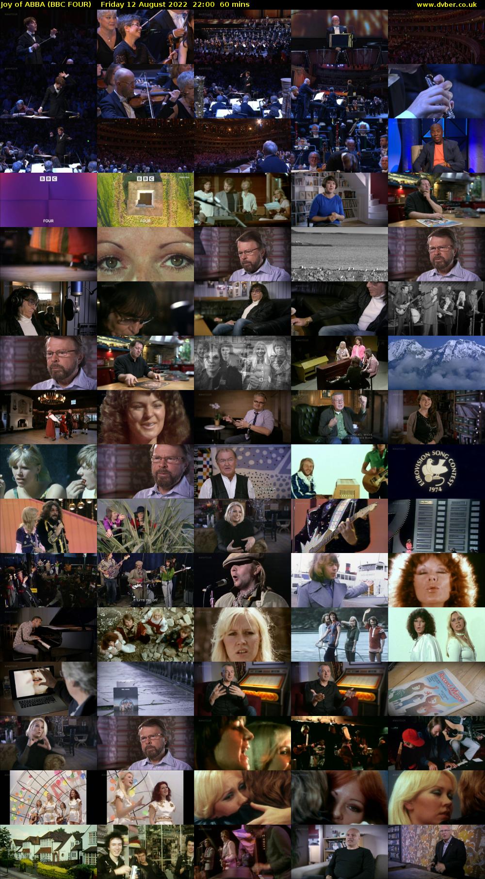 Joy of ABBA (BBC FOUR) Friday 12 August 2022 22:00 - 23:00