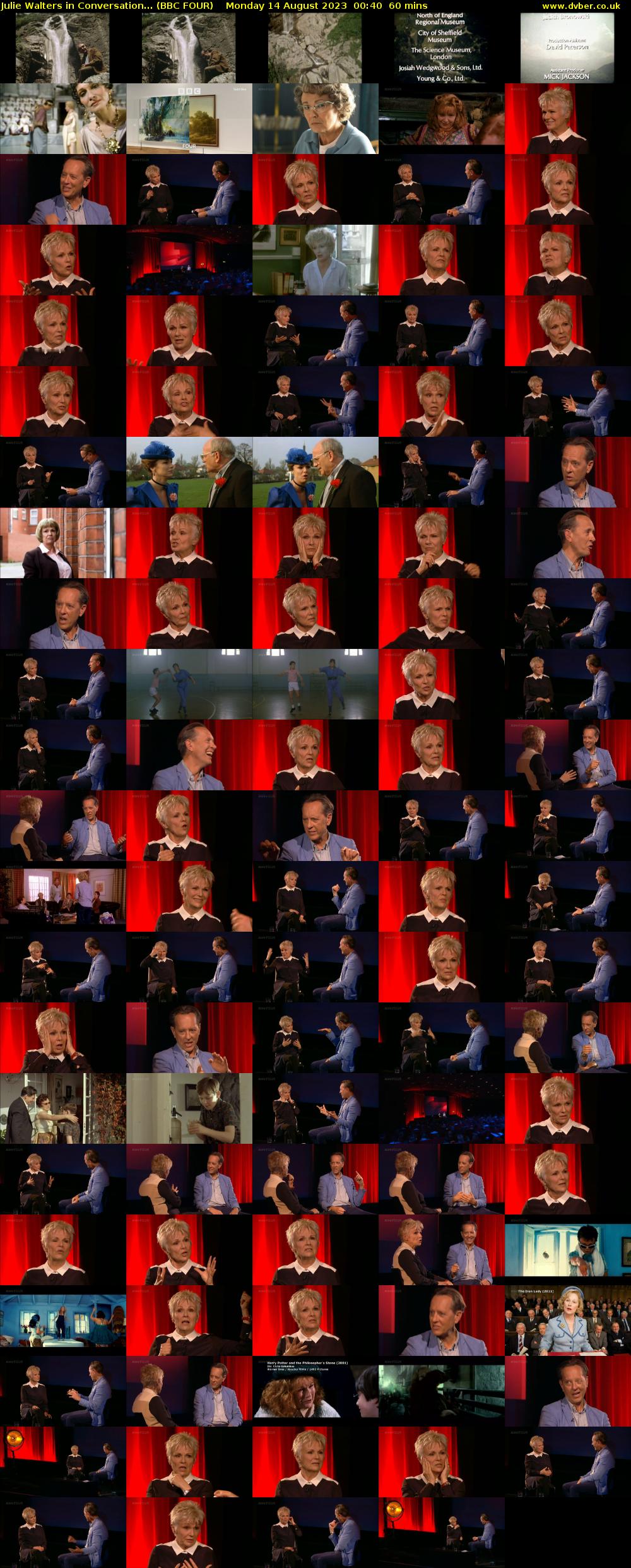 Julie Walters in Conversation... (BBC FOUR) Monday 14 August 2023 00:40 - 01:40