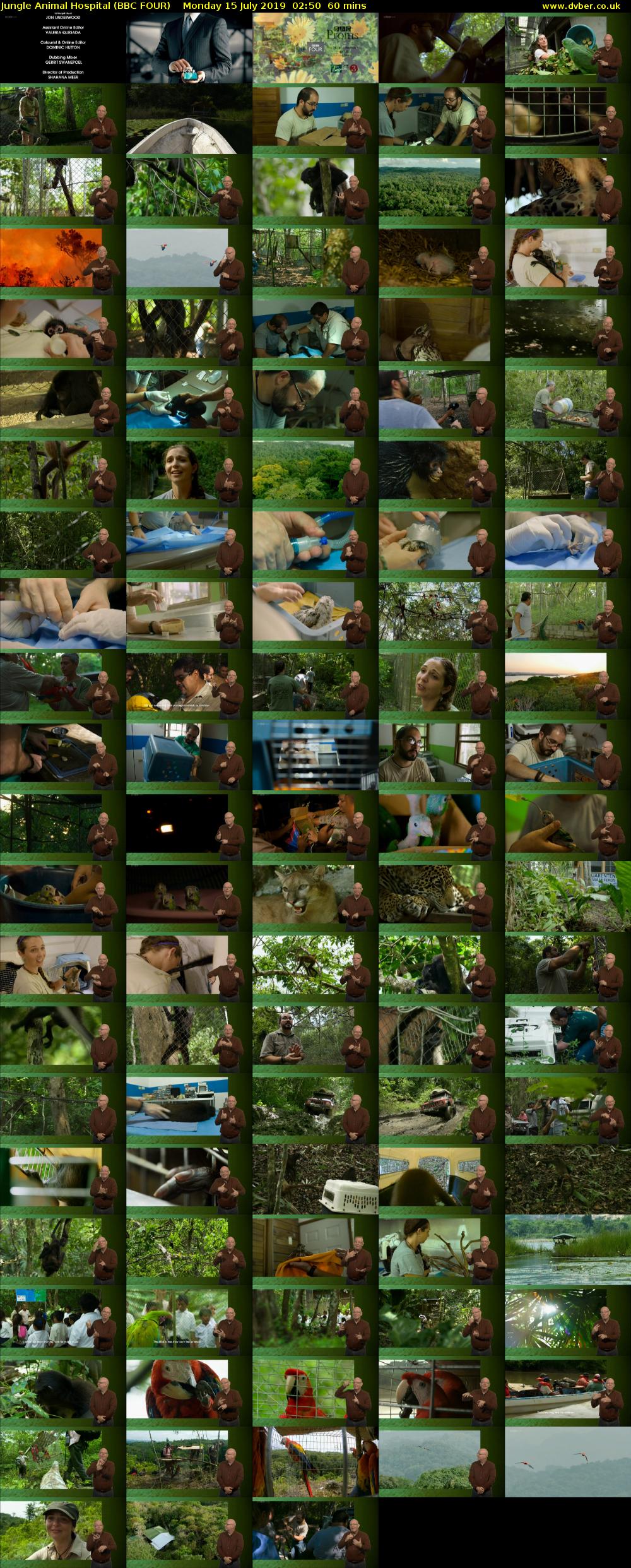 Jungle Animal Hospital (BBC FOUR) Monday 15 July 2019 02:50 - 03:50