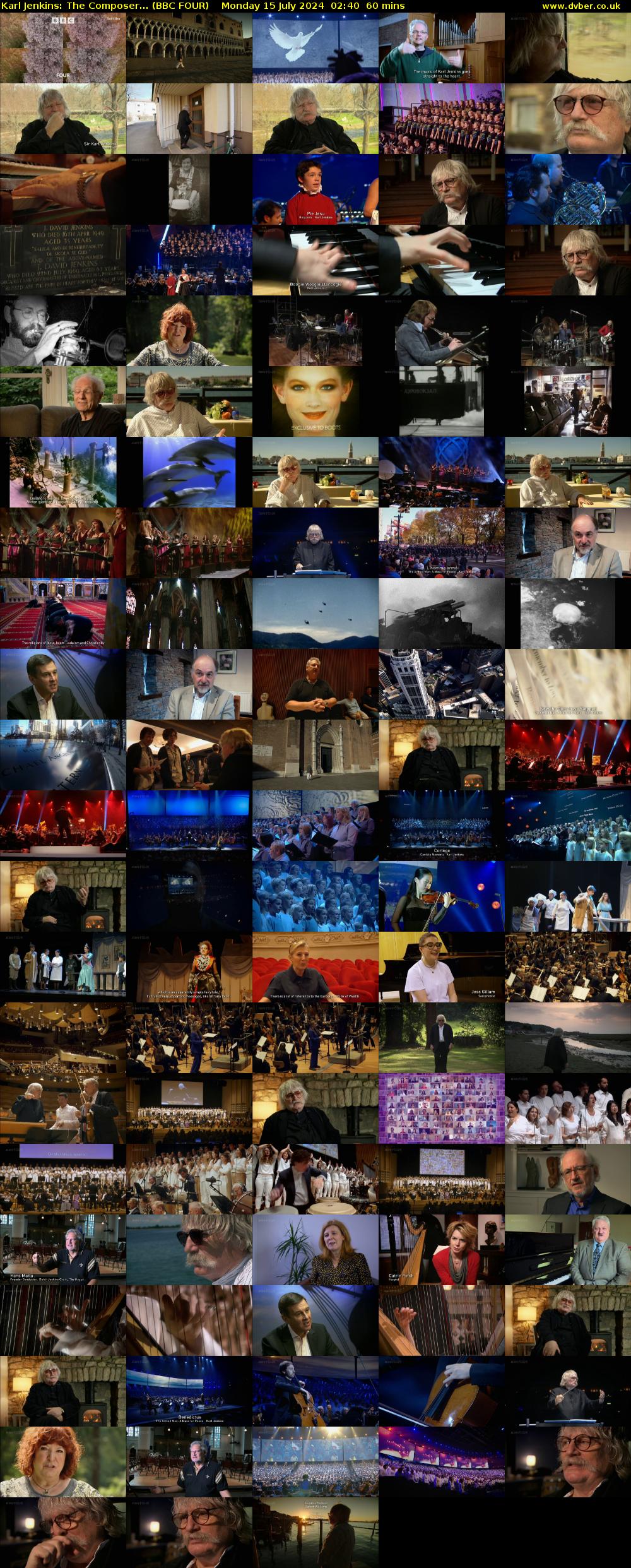 Karl Jenkins: The Composer... (BBC FOUR) Monday 15 July 2024 02:40 - 03:40