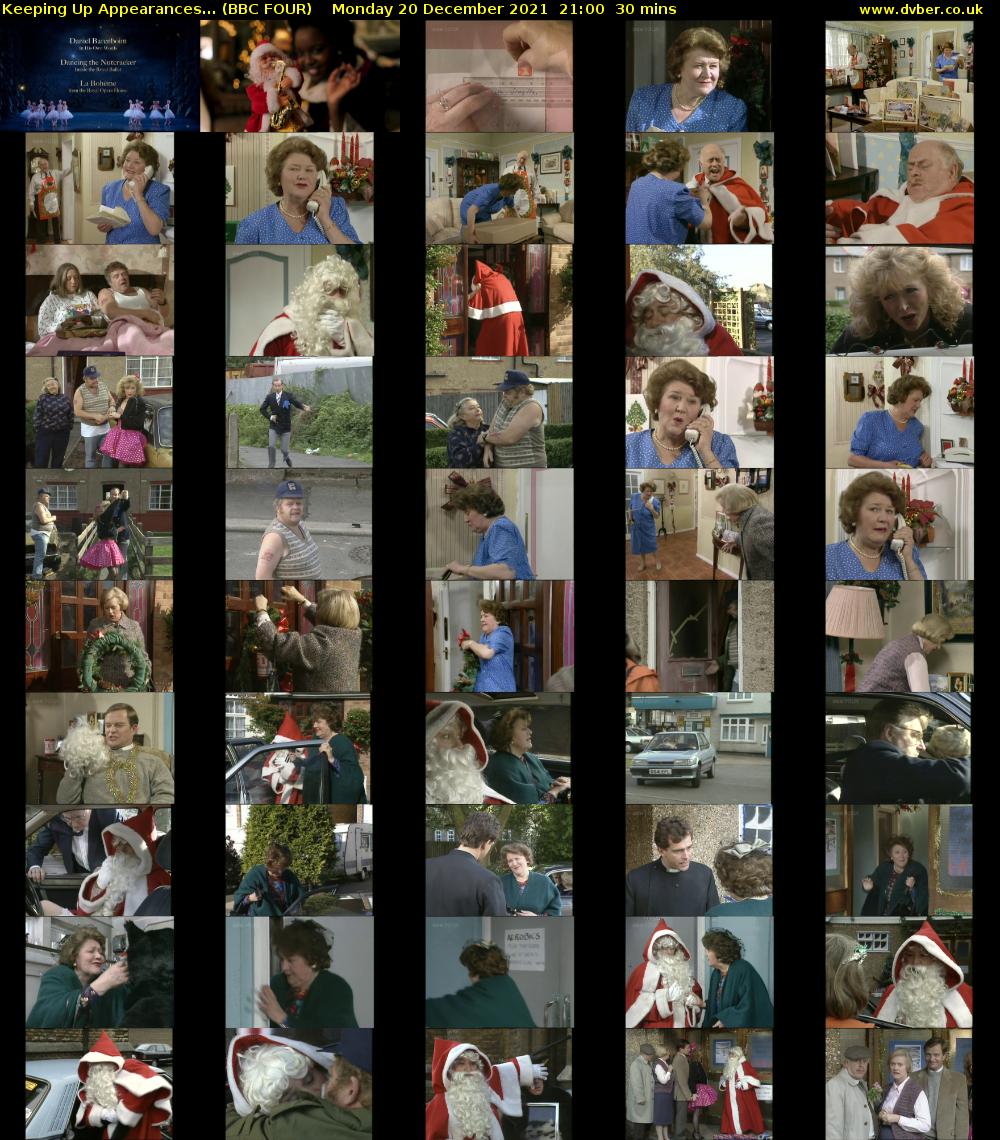 Keeping Up Appearances... (BBC FOUR) Monday 20 December 2021 21:00 - 21:30