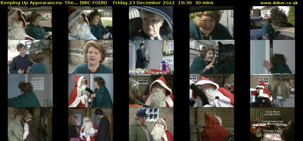 Keeping Up Appearances: The... (BBC FOUR) Friday 23 December 2022 19:30 - 20:00