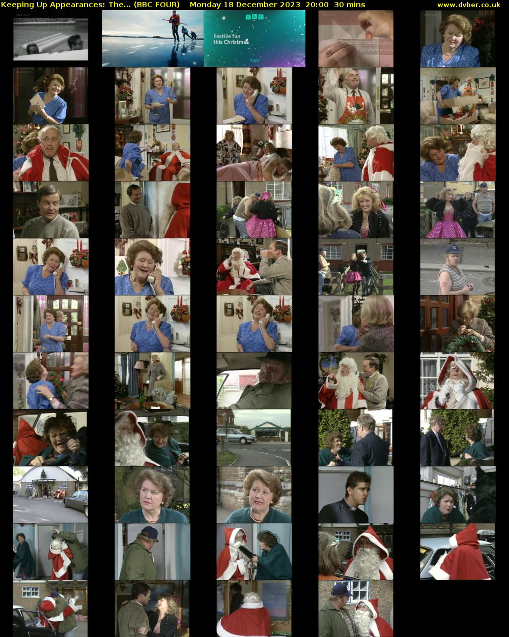 Keeping Up Appearances: The... (BBC FOUR) Monday 18 December 2023 20:00 - 20:30