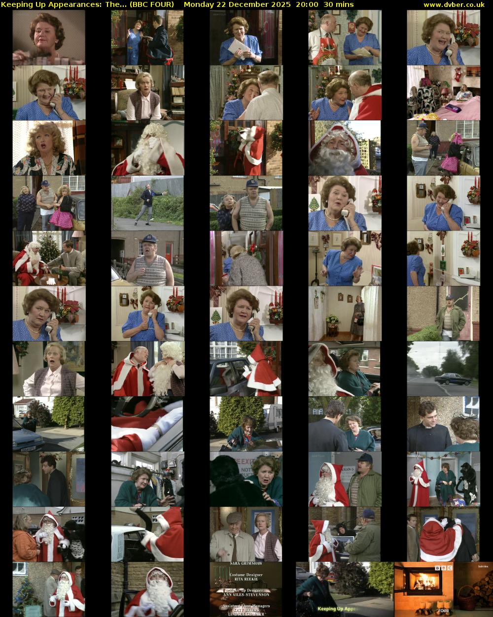 Keeping Up Appearances: The... (BBC FOUR) Monday 22 December 2025 20:00 - 20:30