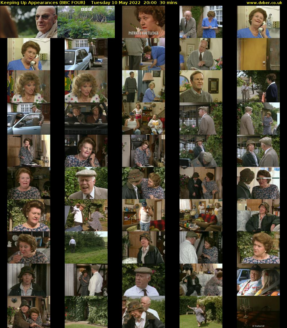 Keeping Up Appearances (BBC FOUR) Tuesday 10 May 2022 20:00 - 20:30