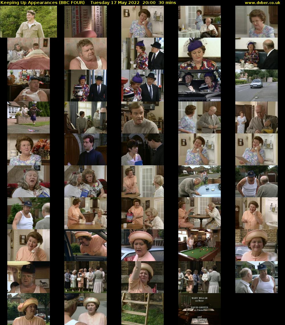 Keeping Up Appearances (BBC FOUR) Tuesday 17 May 2022 20:00 - 20:30