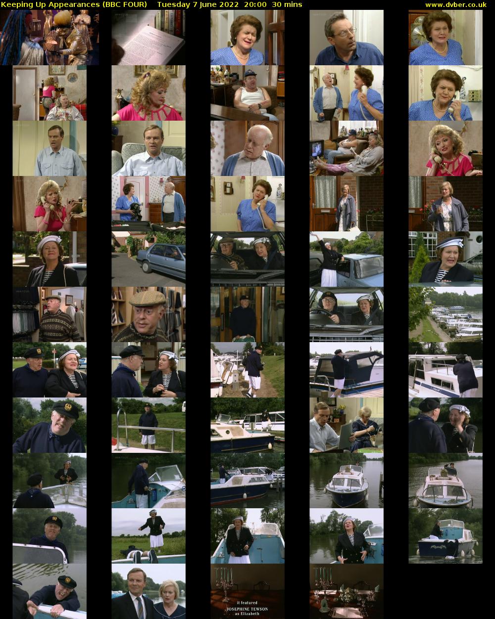 Keeping Up Appearances (BBC FOUR) Tuesday 7 June 2022 20:00 - 20:30