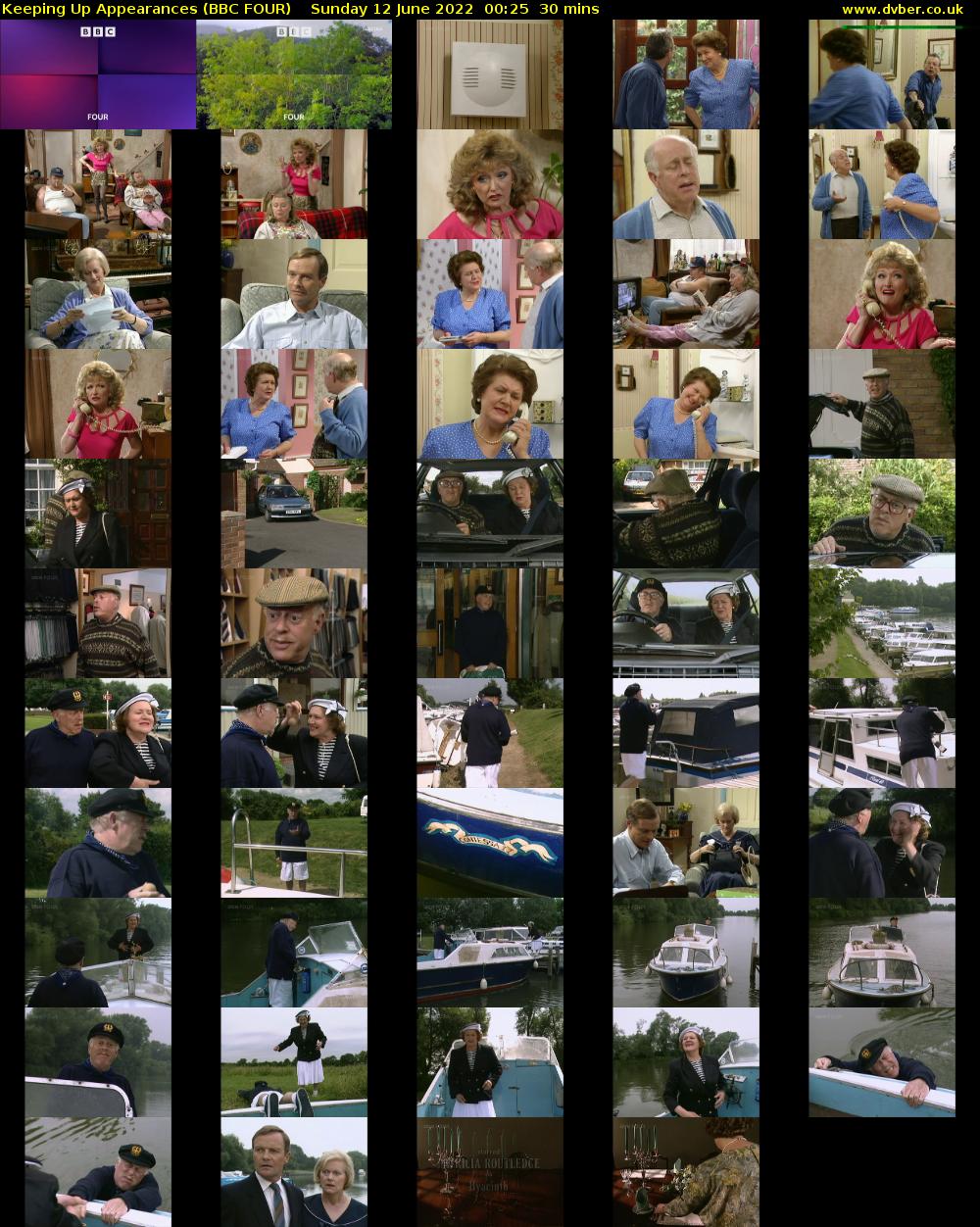 Keeping Up Appearances (BBC FOUR) Sunday 12 June 2022 00:25 - 00:55