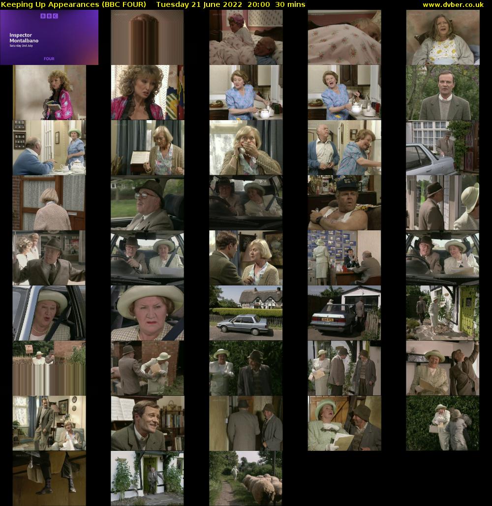 Keeping Up Appearances (BBC FOUR) Tuesday 21 June 2022 20:00 - 20:30
