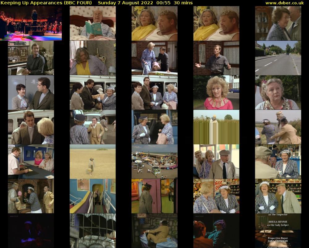 Keeping Up Appearances (BBC FOUR) Sunday 7 August 2022 00:55 - 01:25