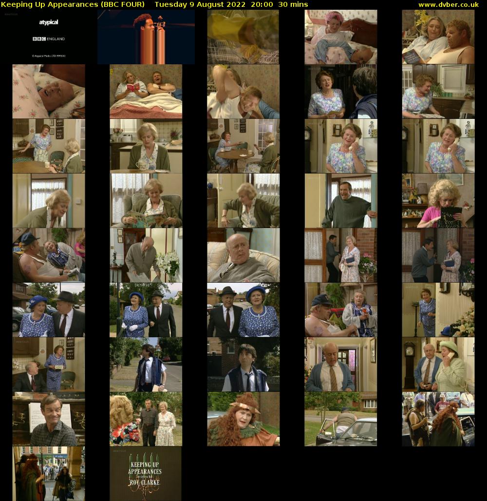 Keeping Up Appearances (BBC FOUR) Tuesday 9 August 2022 20:00 - 20:30